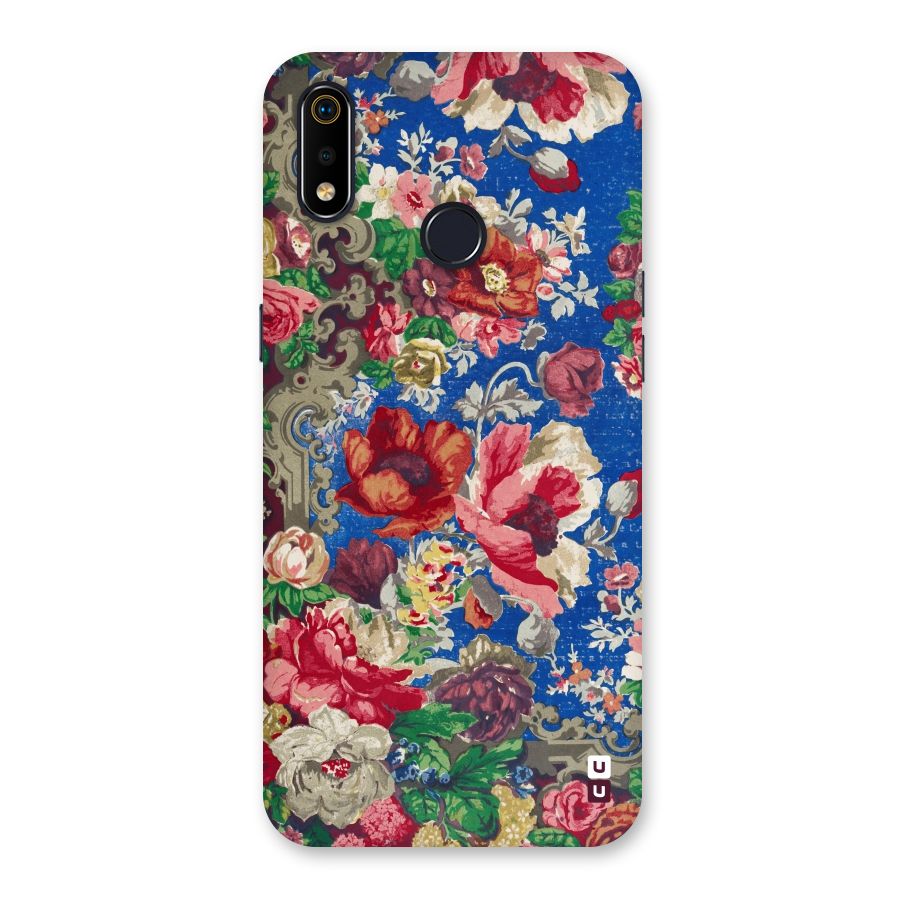 Block Printed Flowers Back Case for Realme 3i
