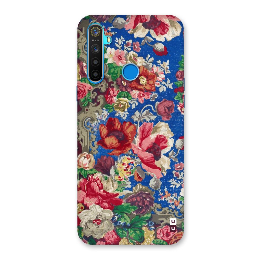 Block Printed Flowers Back Case for Realme 5