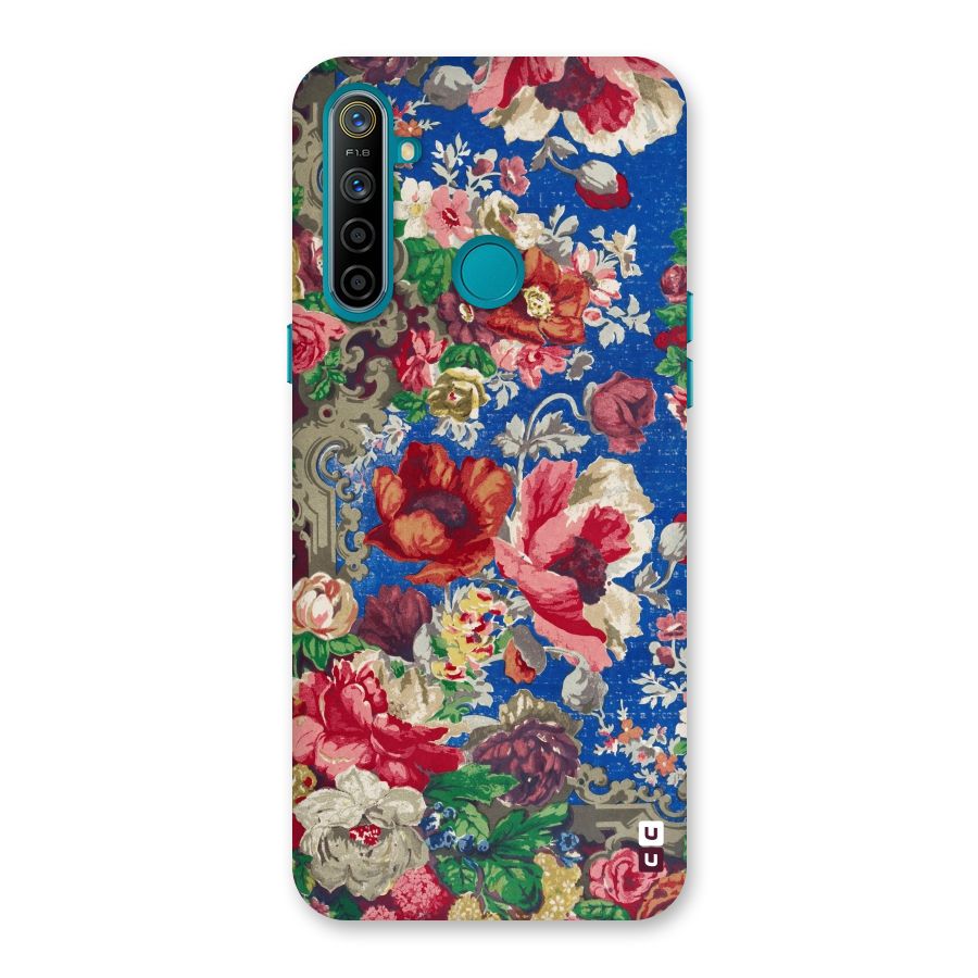 Block Printed Flowers Back Case for Realme 5i