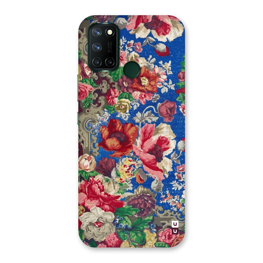 Block Printed Flowers Back Case for Realme 7i