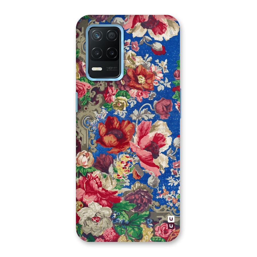 Block Printed Flowers Back Case for Realme 8 5G