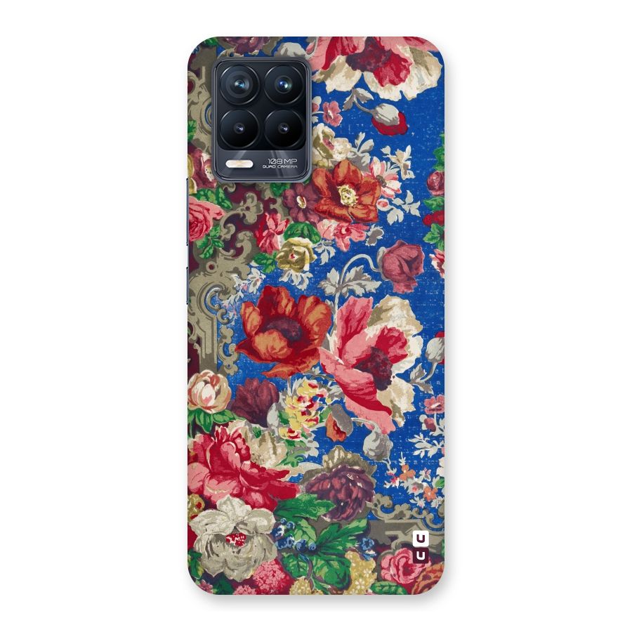 Block Printed Flowers Back Case for Realme 8 Pro