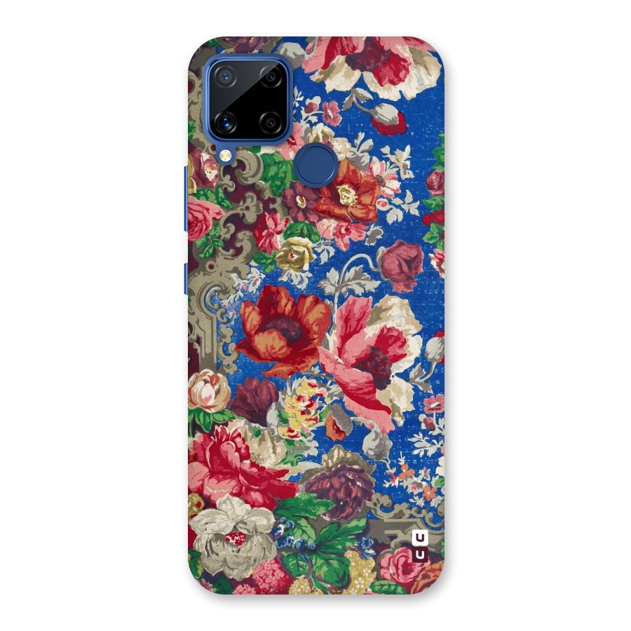 Block Printed Flowers Back Case for Realme C15