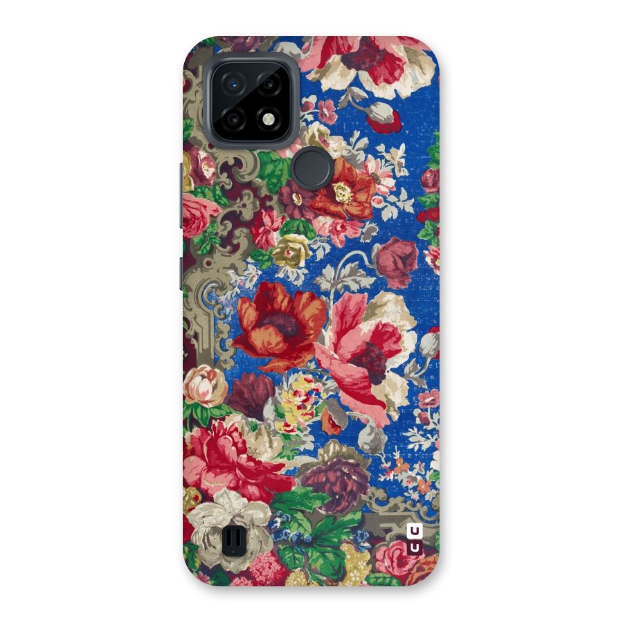 Block Printed Flowers Back Case for Realme C21