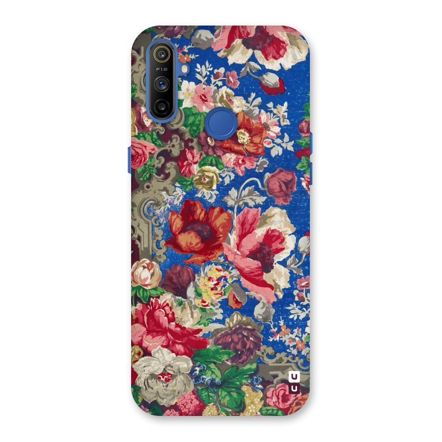 Block Printed Flowers Back Case for Realme Narzo 10A