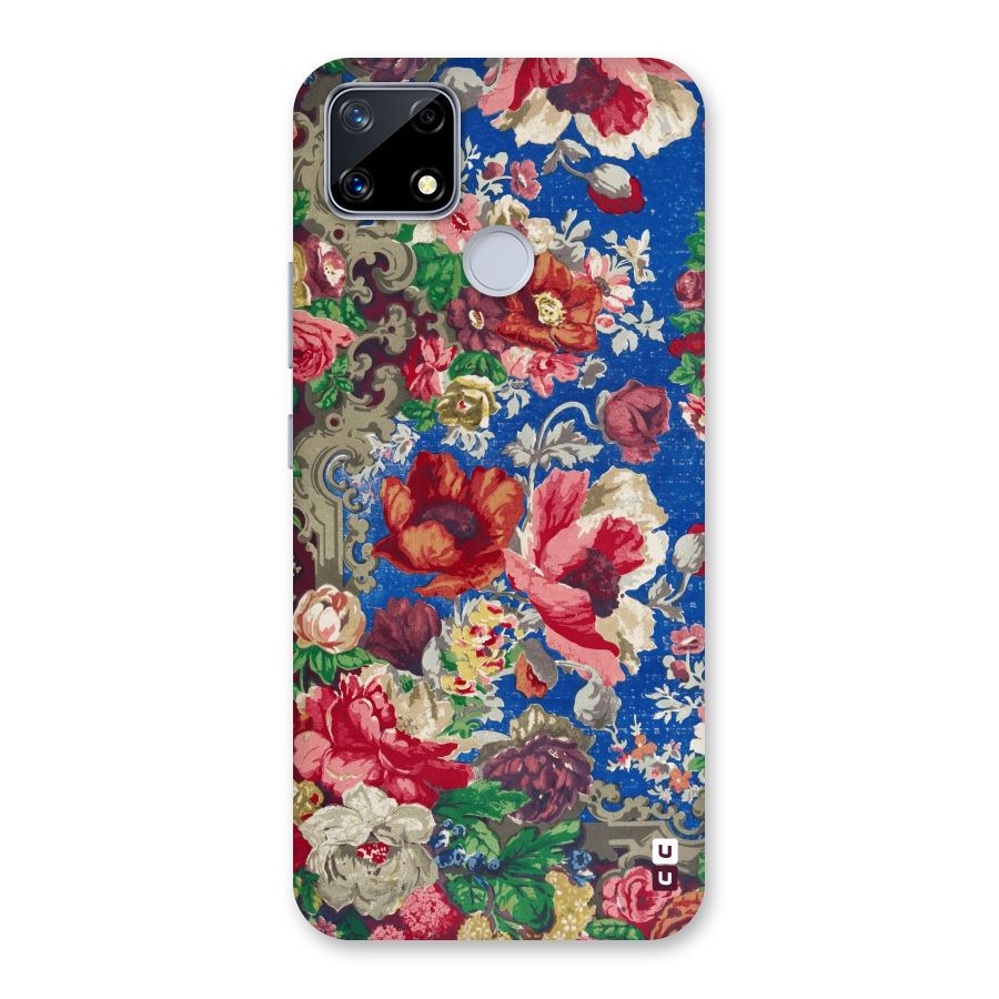 Block Printed Flowers Back Case for Realme Narzo 20