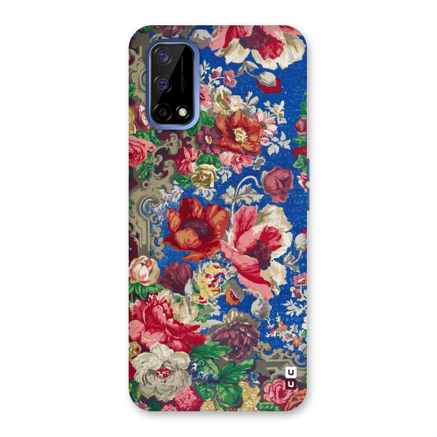 Block Printed Flowers Back Case for Realme Narzo 30 Pro