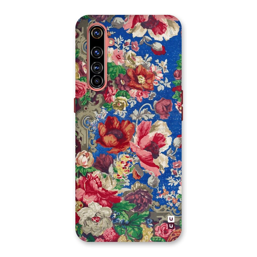 Block Printed Flowers Back Case for Realme X50 Pro