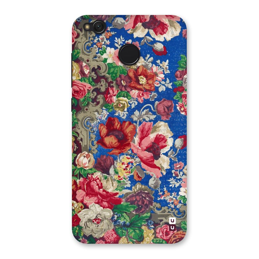 Block Printed Flowers Back Case for Redmi 4