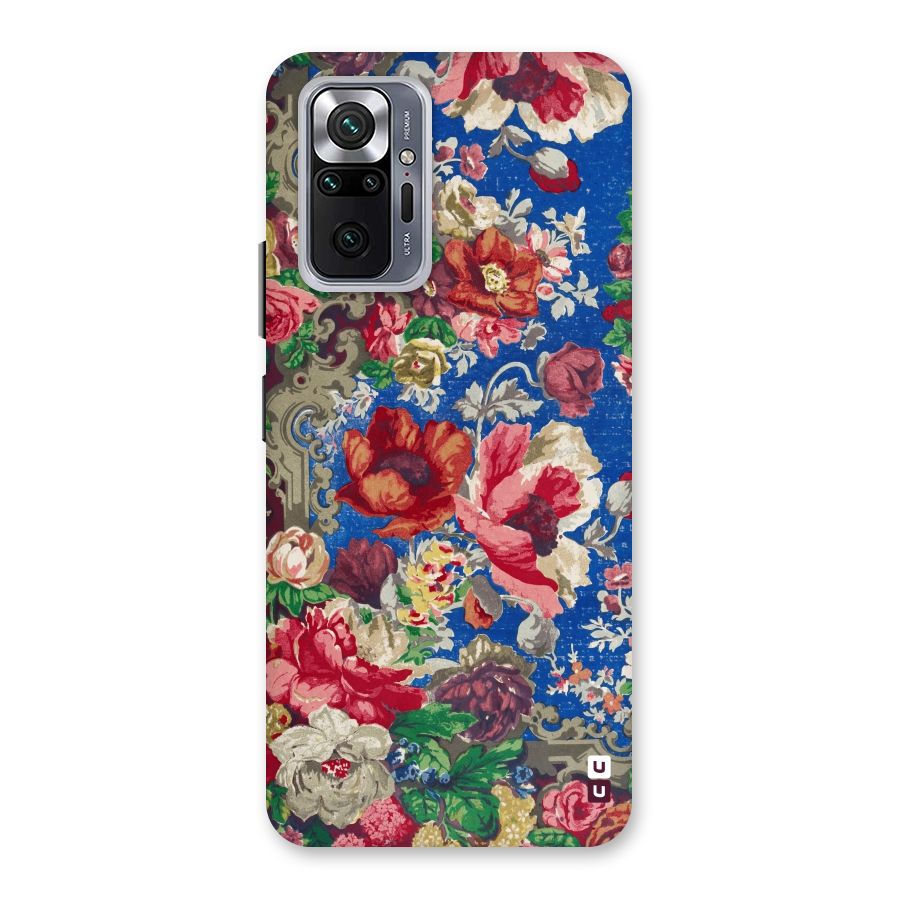 Block Printed Flowers Back Case for Redmi Note 10 Pro Max