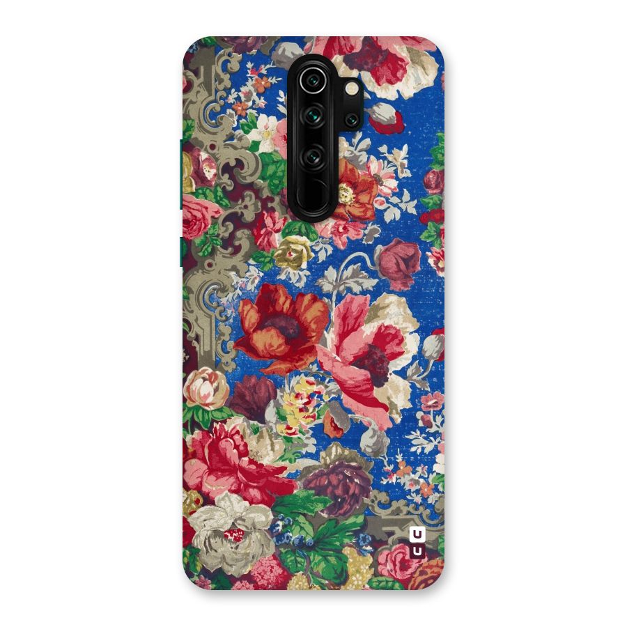 Block Printed Flowers Back Case for Redmi Note 8 Pro