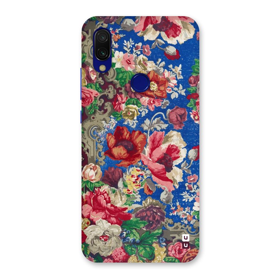 Block Printed Flowers Back Case for Redmi Y3