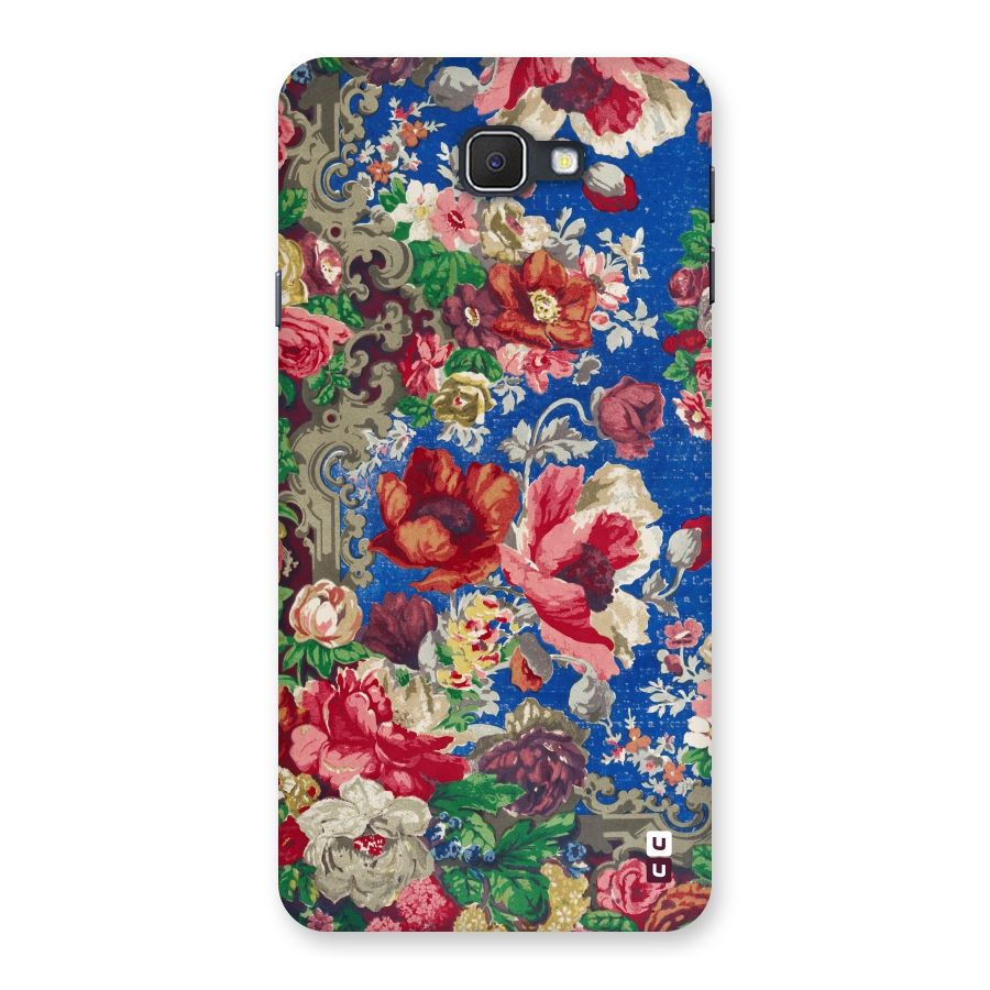 Block Printed Flowers Back Case for Samsung Galaxy J7 Prime