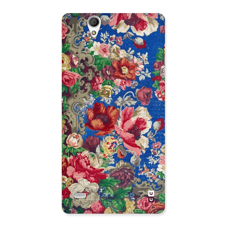Block Printed Flowers Back Case for Sony Xperia C4