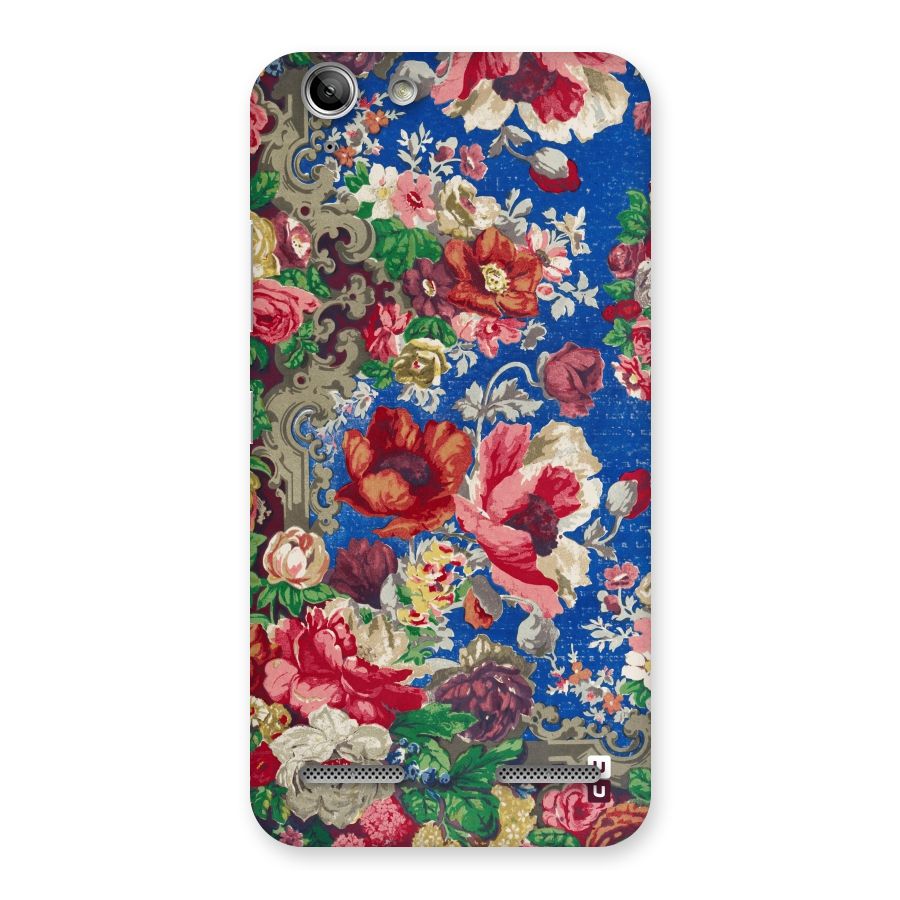 Block Printed Flowers Back Case for Vibe K5