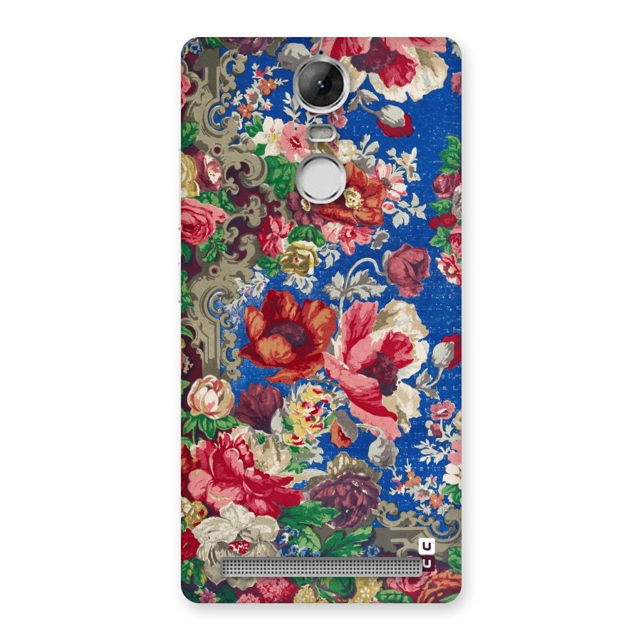 Block Printed Flowers Back Case for Vibe K5 Note