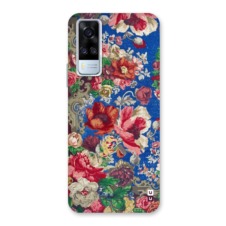 Block Printed Flowers Back Case for Vivo Y31