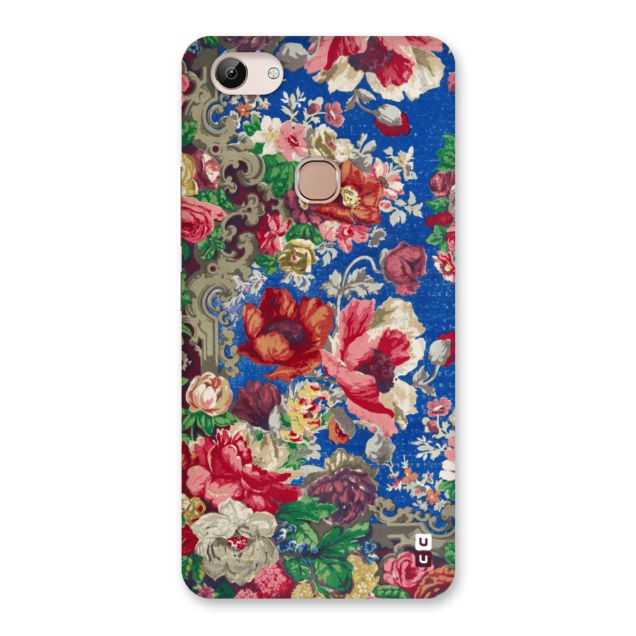 Block Printed Flowers Back Case for Vivo Y83