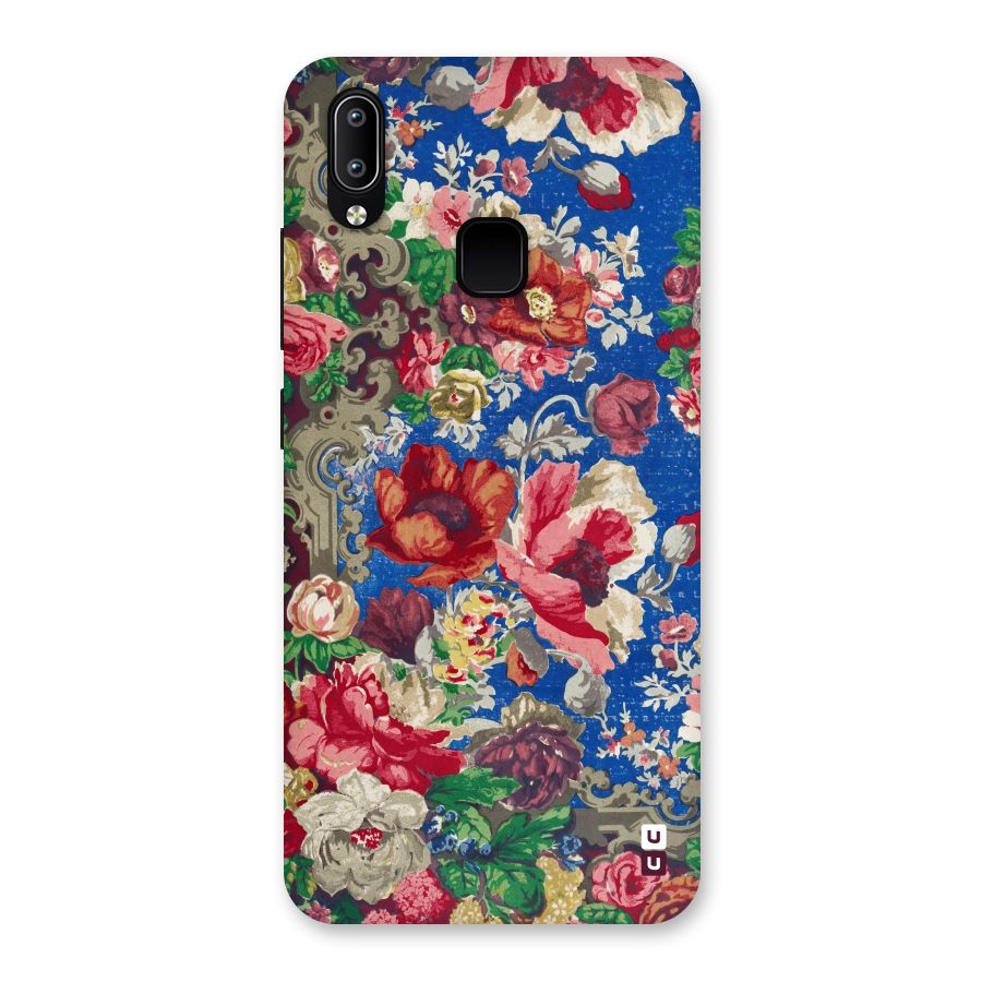 Block Printed Flowers Back Case for Vivo Y93