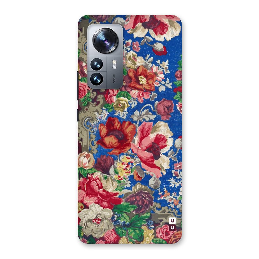 Block Printed Flowers Back Case for Xiaomi 12 Pro