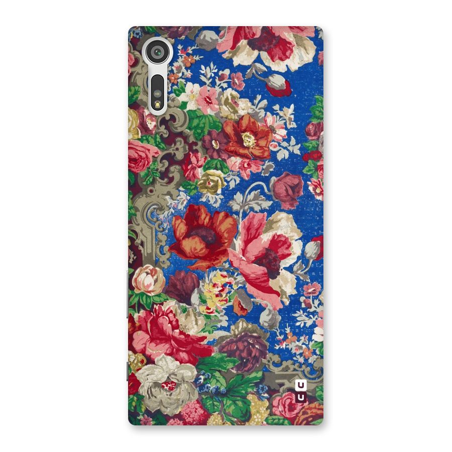 Block Printed Flowers Back Case for Xperia XZ