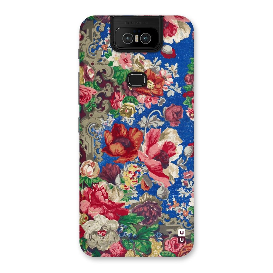 Block Printed Flowers Back Case for Zenfone 6z