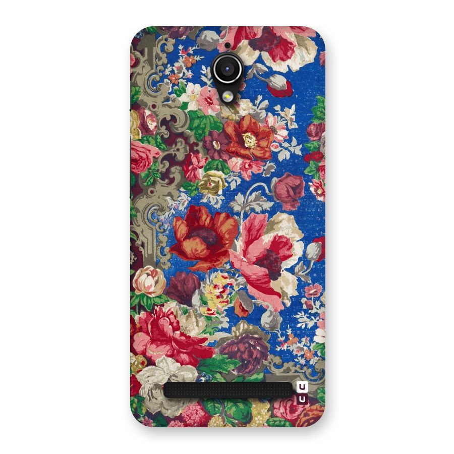 Block Printed Flowers Back Case for Zenfone Go