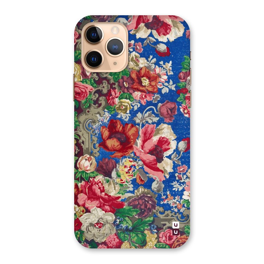 Block Printed Flowers Back Case for iPhone 11 Pro