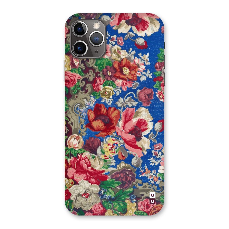 Block Printed Flowers Back Case for iPhone 11 Pro Max