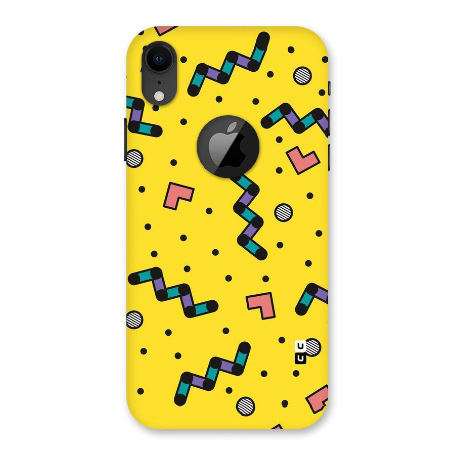 Block Shades Back Case for iPhone XR Logo Cut