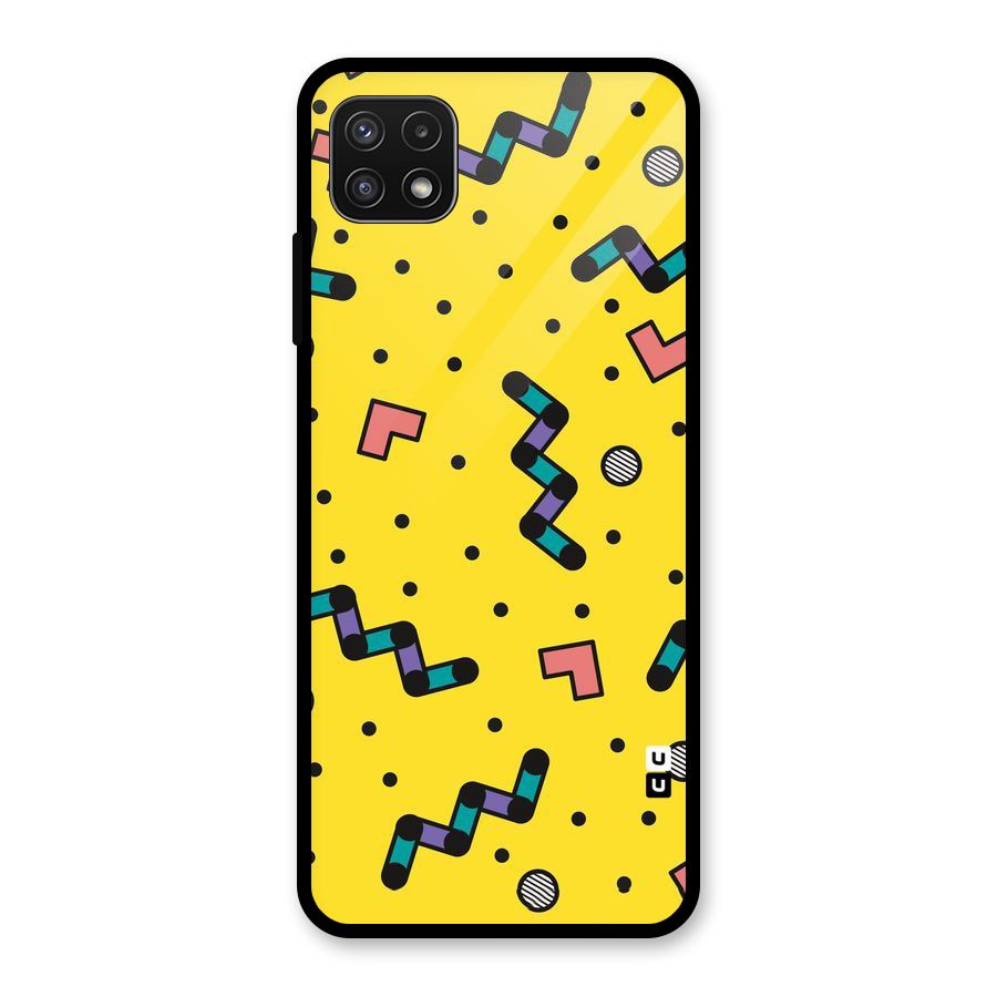 Block Shades Glass Back Case for Galaxy A22 5G