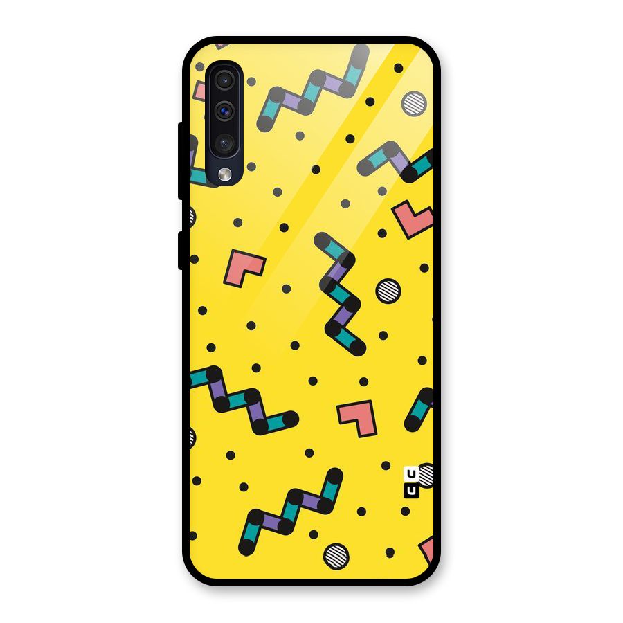 Block Shades Glass Back Case for Galaxy A50
