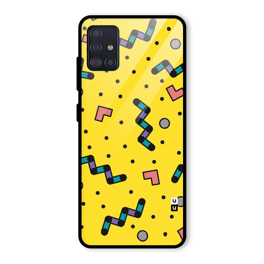 Block Shades Glass Back Case for Galaxy A51