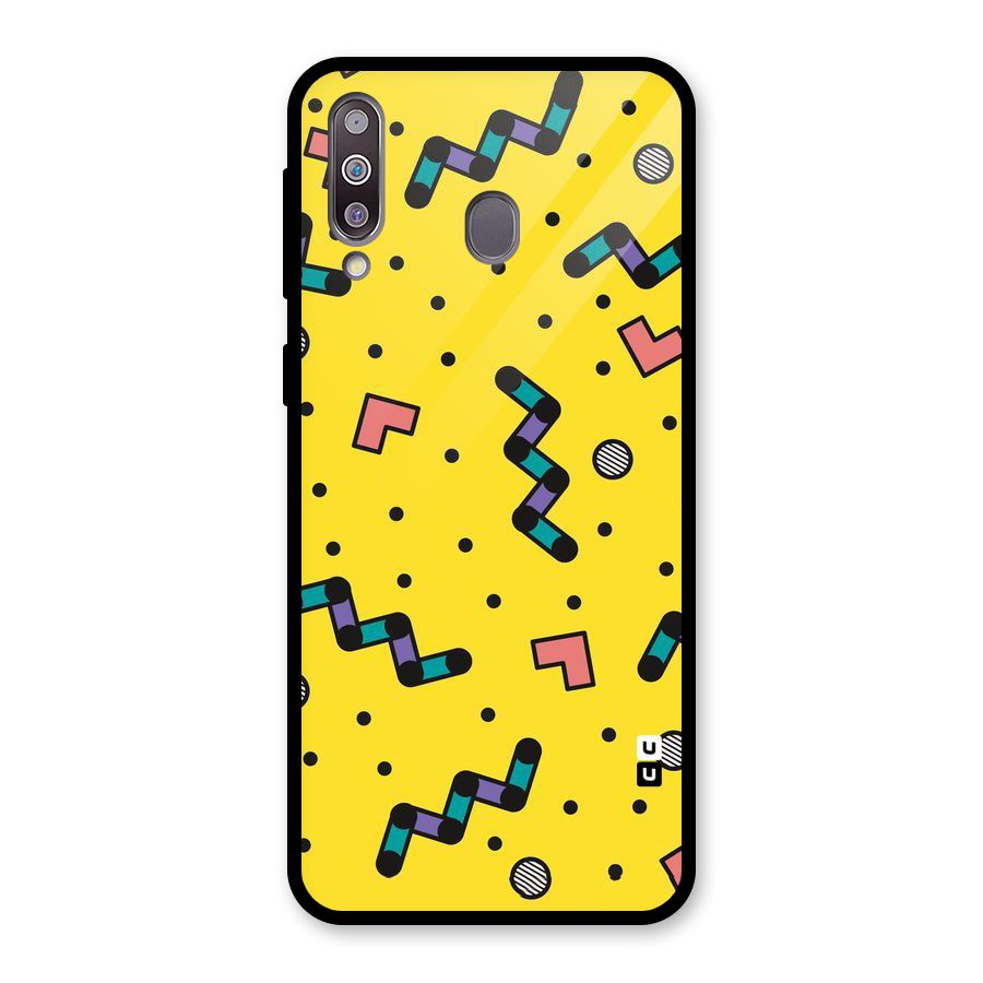 Block Shades Glass Back Case for Galaxy M30