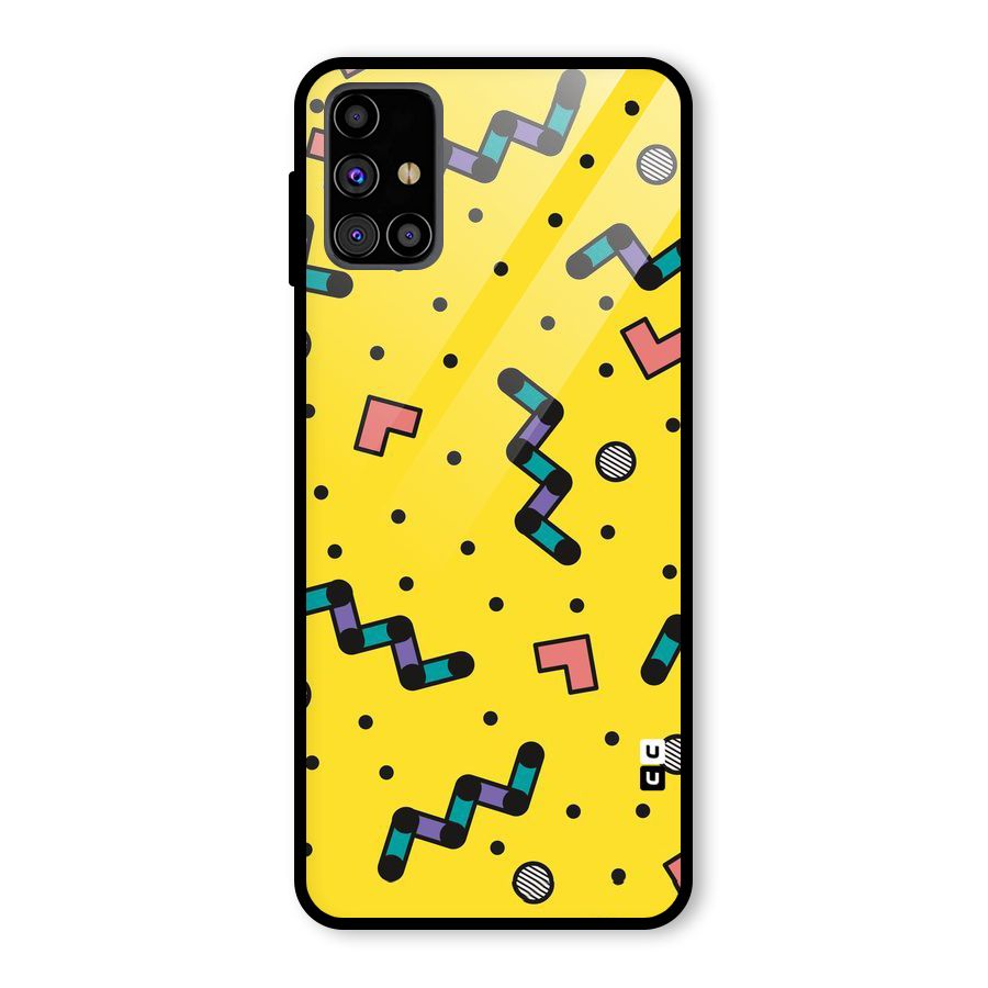 Block Shades Glass Back Case for Galaxy M31s