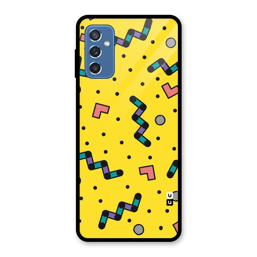 Block Shades Glass Back Case for Galaxy M52 5G