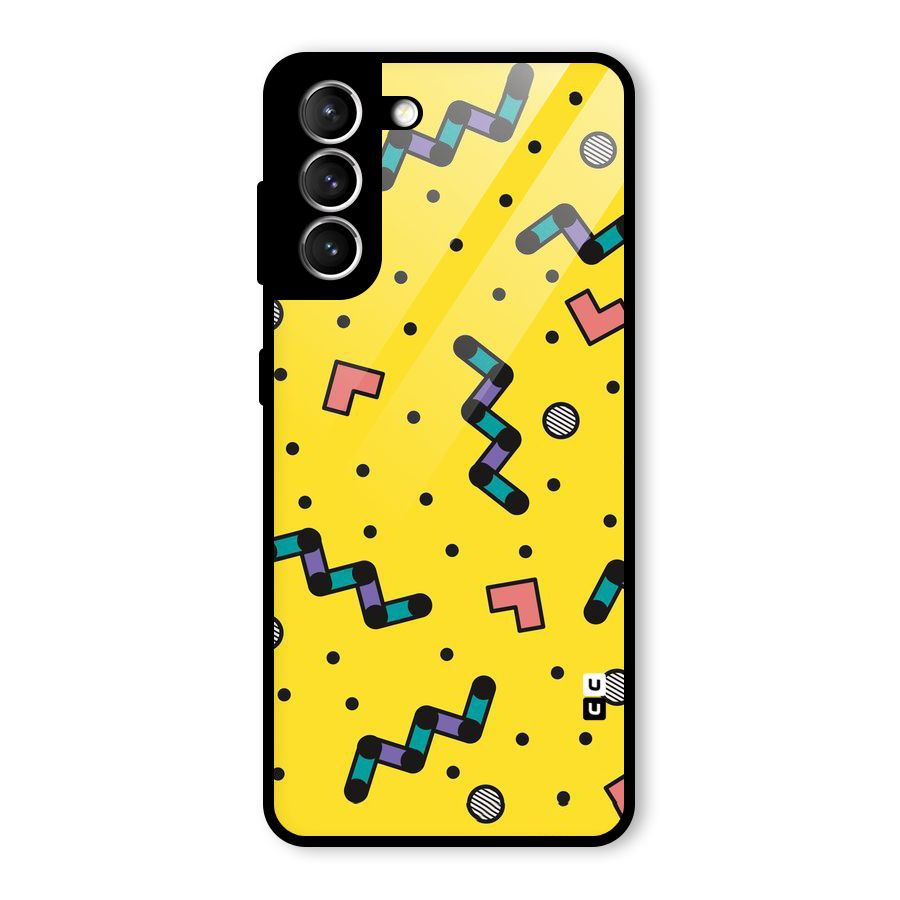 Block Shades Glass Back Case for Galaxy S21 5G