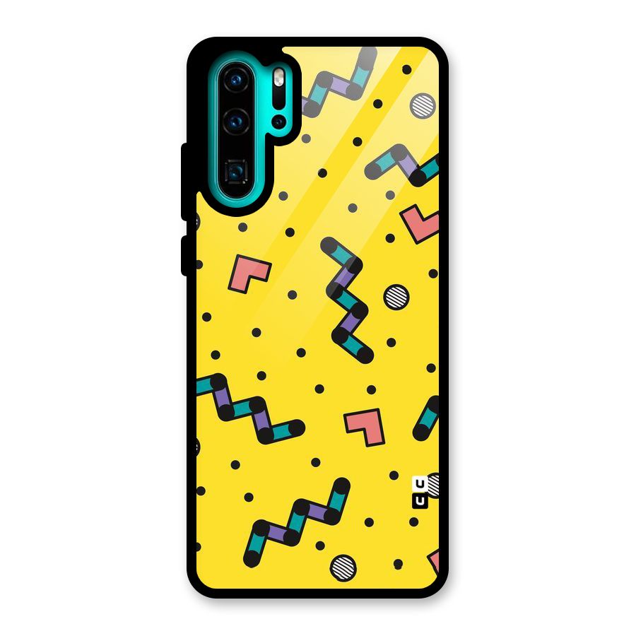 Block Shades Glass Back Case for Huawei P30 Pro