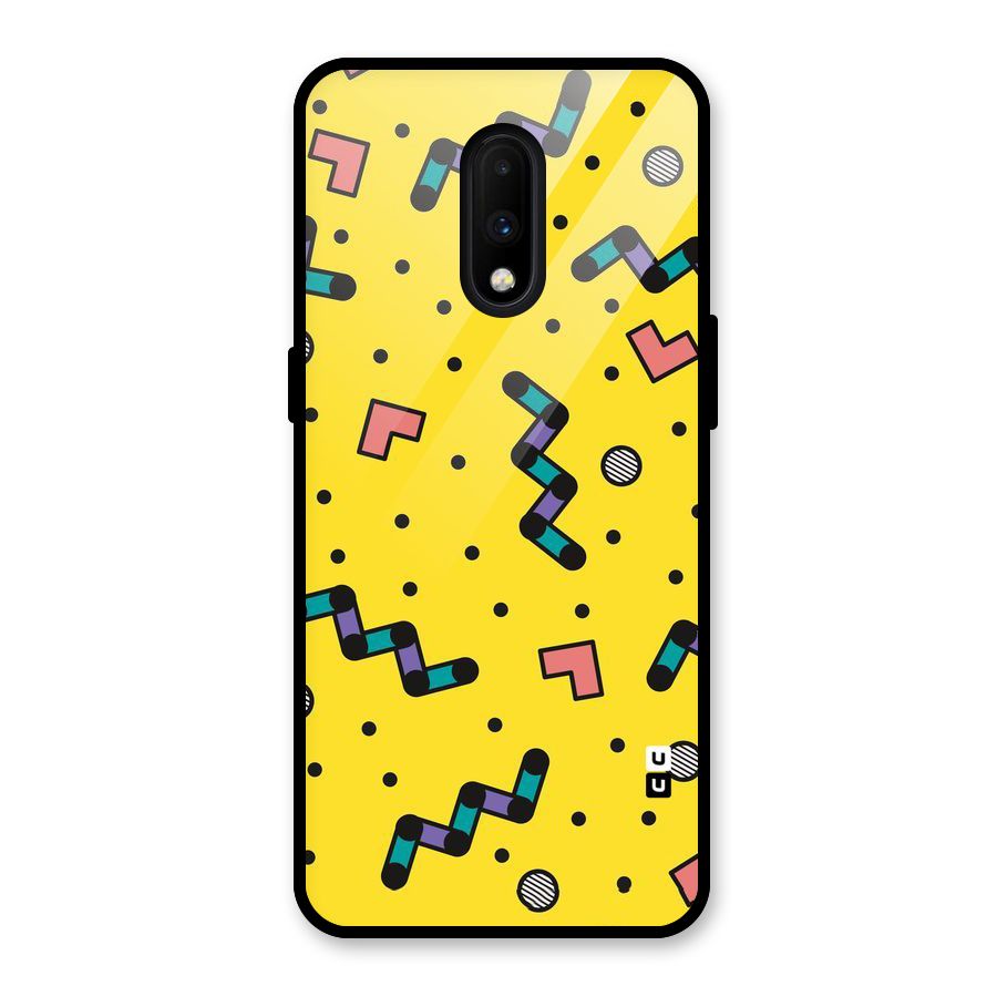 Block Shades Glass Back Case for OnePlus 7