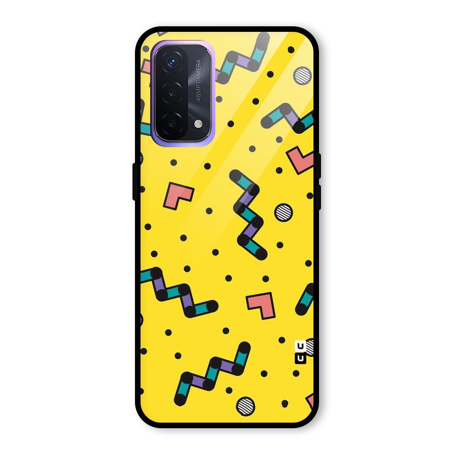 Block Shades Glass Back Case for Oppo A74 5G