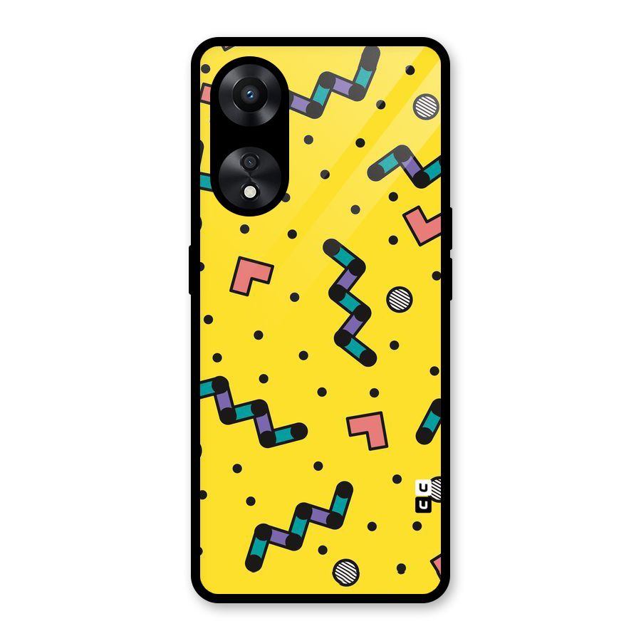 Block Shades Glass Back Case for Oppo A78