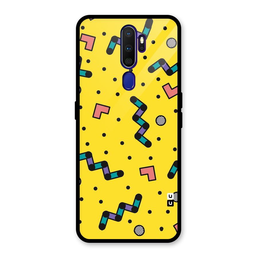 Block Shades Glass Back Case for Oppo A9 (2020)