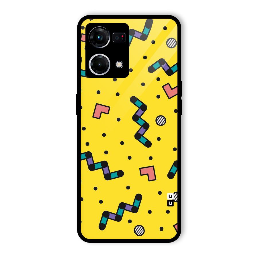 Block Shades Glass Back Case for Oppo F21 Pro 4G