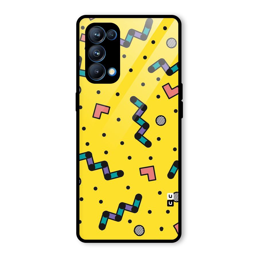 Block Shades Glass Back Case for Oppo Reno5 Pro 5G