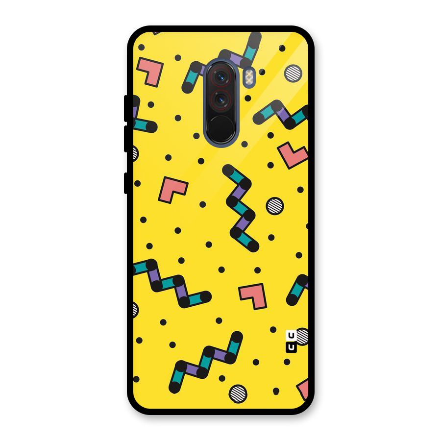 Block Shades Glass Back Case for Poco F1