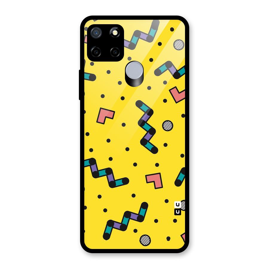 Block Shades Glass Back Case for Realme C12