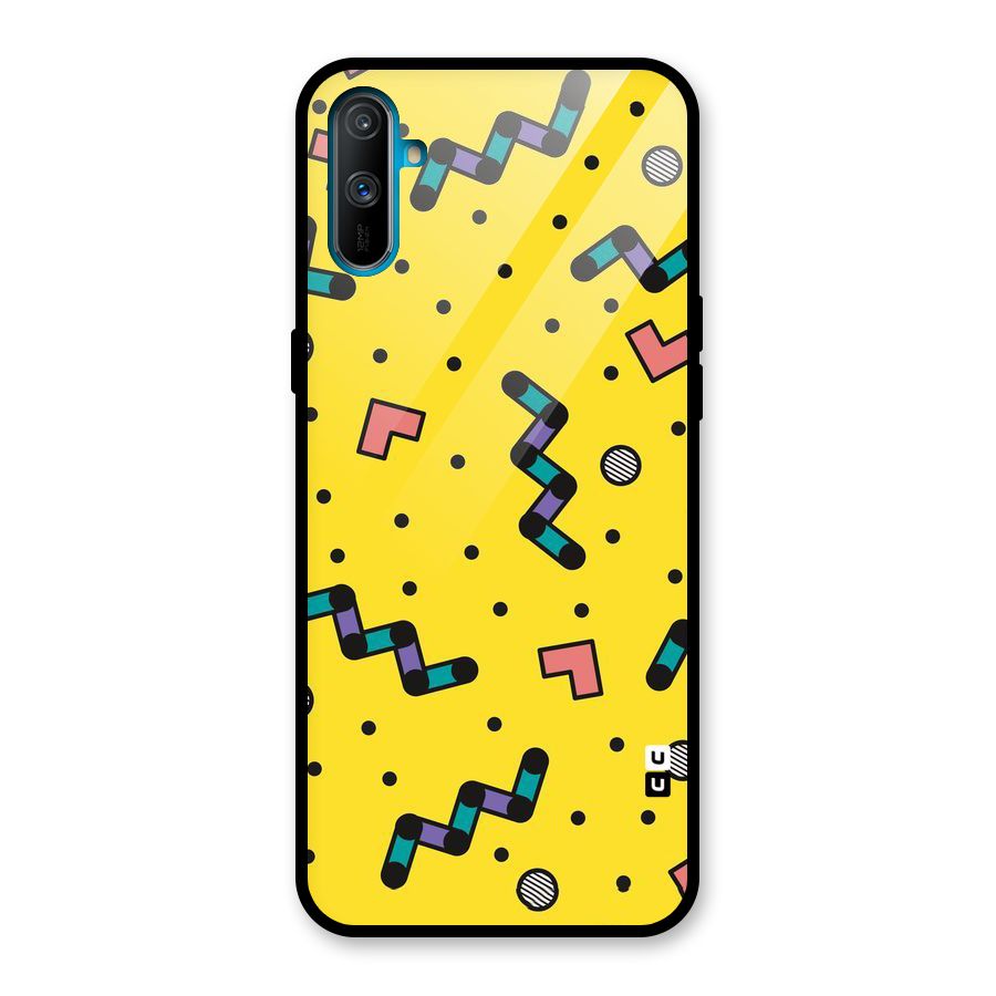 Block Shades Glass Back Case for Realme C3