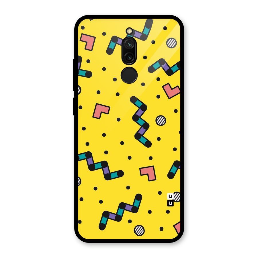 Block Shades Glass Back Case for Redmi 8