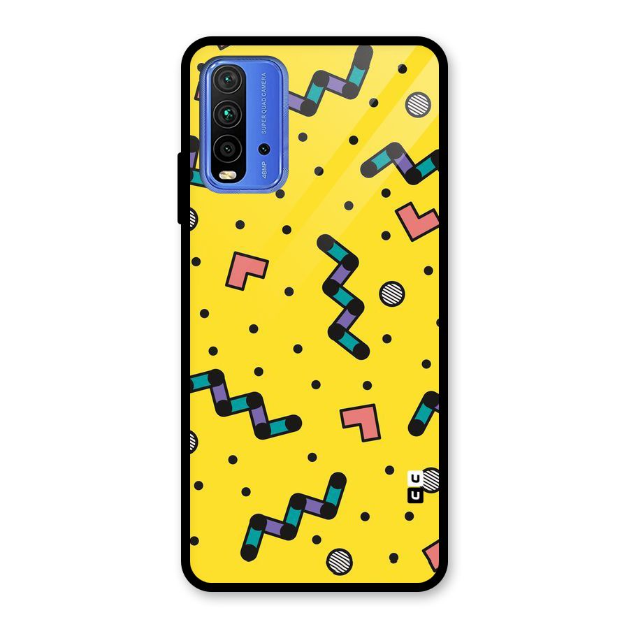 Block Shades Glass Back Case for Redmi 9 Power
