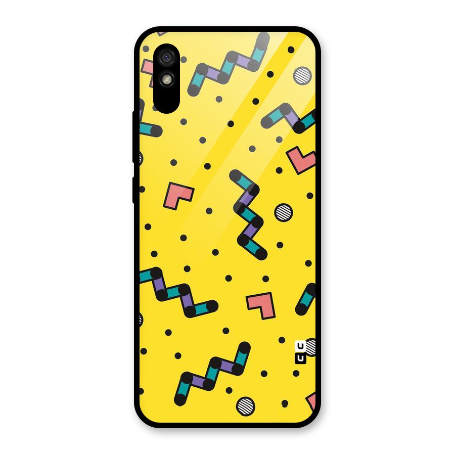 Block Shades Glass Back Case for Redmi 9i